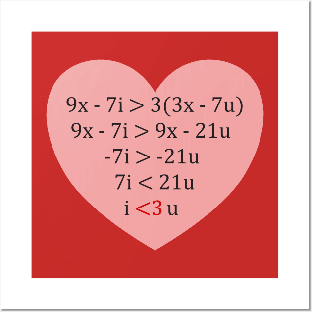 Equation of Love Wall Art by bethcentral